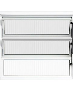 Unshaded Aluminum Tipper Window 60x60